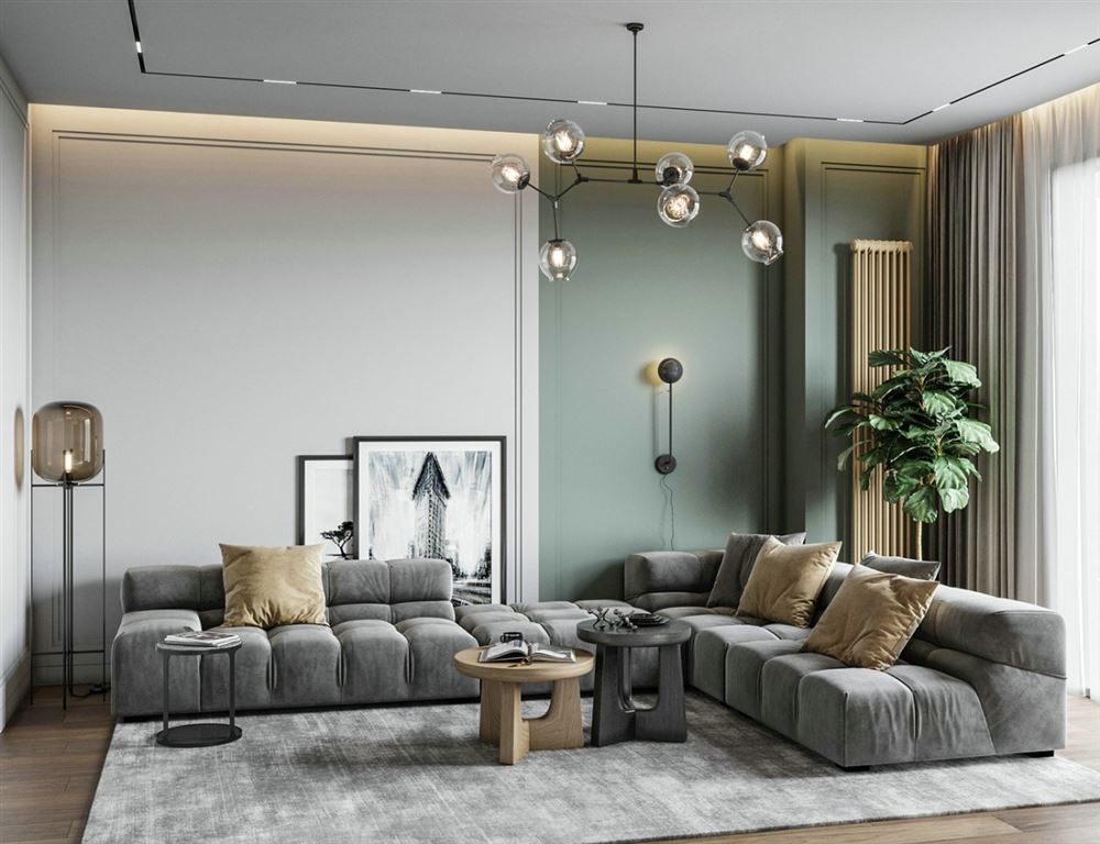 江門市江灣一品北歐風(fēng)格三居室裝修案例