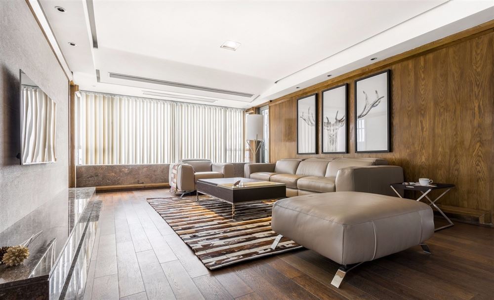 湛江市安糧藍海城市廣場北歐風格四居室裝修案例