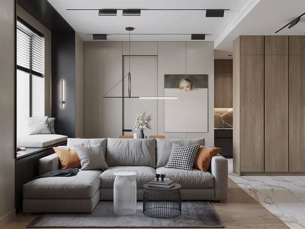 深圳市前海潤峯府輕奢風(fēng)格三居室裝修案例