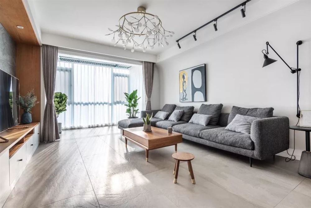 自貢市藍(lán)鷹海岸現(xiàn)代簡約風(fēng)格四居室裝修案例