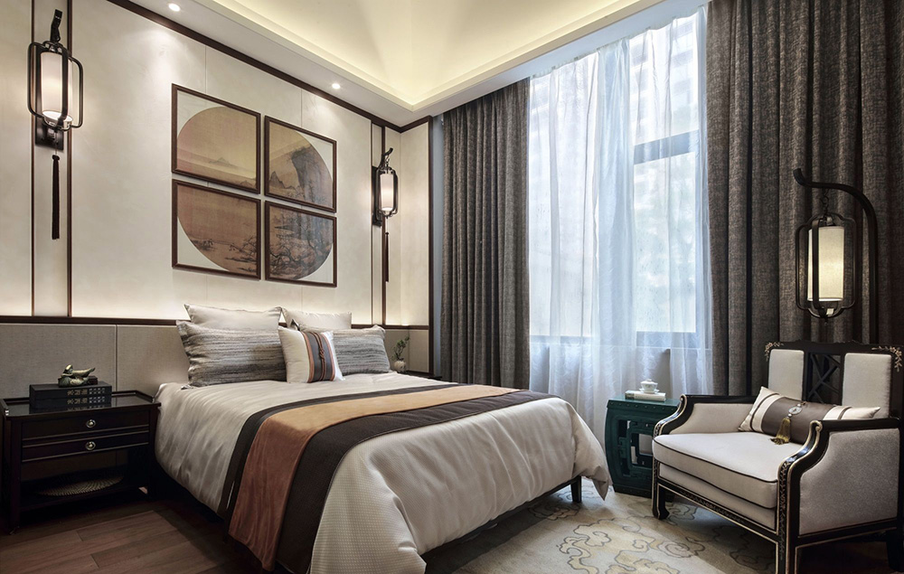 新古典風(fēng)格別墅裝修設(shè)計效果圖-恒大山湖郡別墅450平米-別墅裝修設(shè)計臥室 新古典風(fēng)格別墅裝修設(shè)計效果圖-恒大山湖郡別墅450平米-別墅裝修設(shè)計臥室