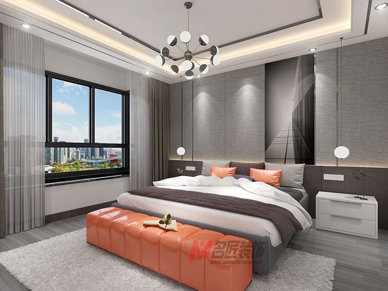 自貢市盈佳大廈現(xiàn)代簡約風格平層裝修案例