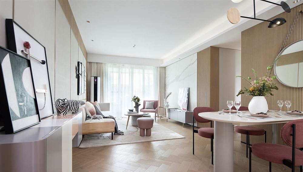 佛山市金科城現(xiàn)代風(fēng)格三居室裝修案例