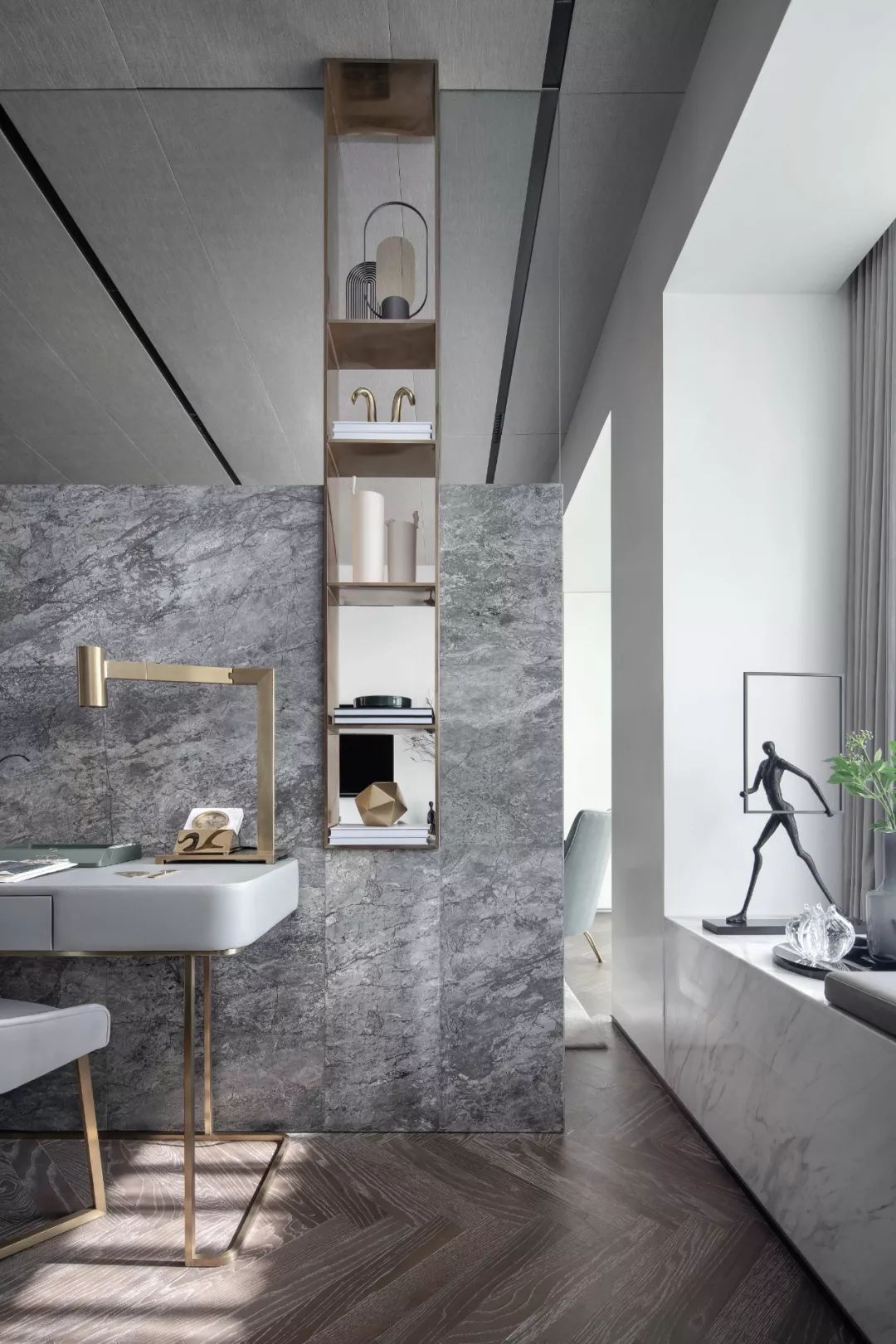 現(xiàn)代輕奢風(fēng)格室內(nèi)設(shè)計(jì)家裝案例-梳妝臺 現(xiàn)代輕奢風(fēng)格室內(nèi)設(shè)計(jì)家裝案例-梳妝臺