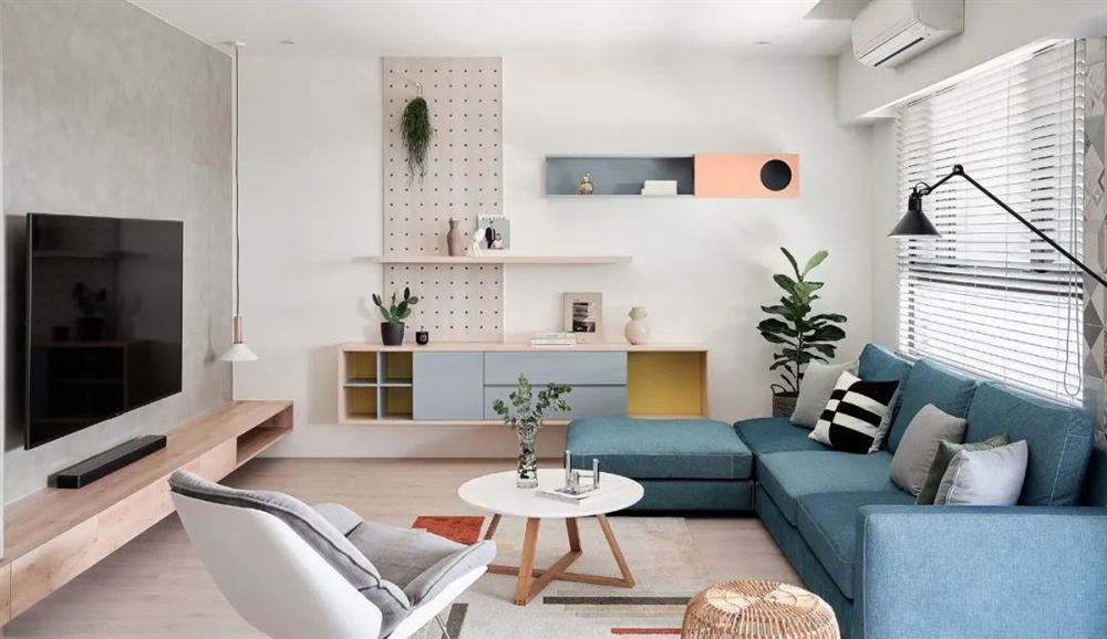 廣州市新世界凱粵灣現代簡約風格三居室裝修案例