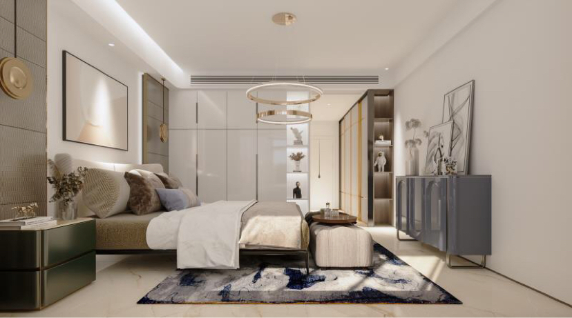 現(xiàn)代輕奢風(fēng)格家裝設(shè)計(jì)室內(nèi)裝修效果圖-臥室 現(xiàn)代輕奢風(fēng)格家裝設(shè)計(jì)室內(nèi)裝修效果圖-臥室