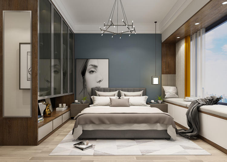 佛山市新希望悅瓏灣輕奢風(fēng)格四居室裝修案例