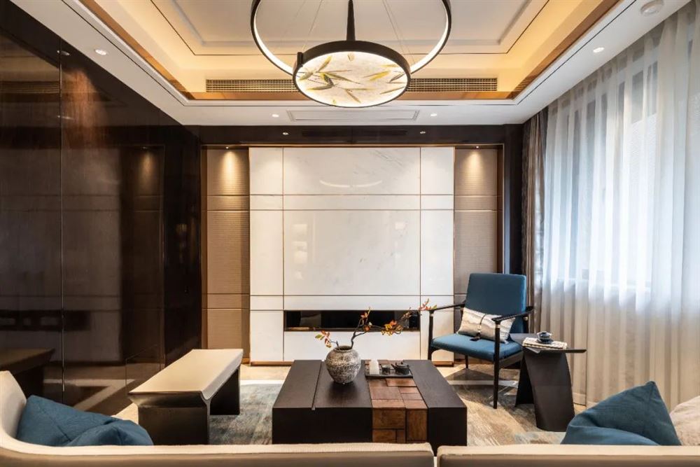 惠州市萬城新中式風(fēng)格三居室裝修案例