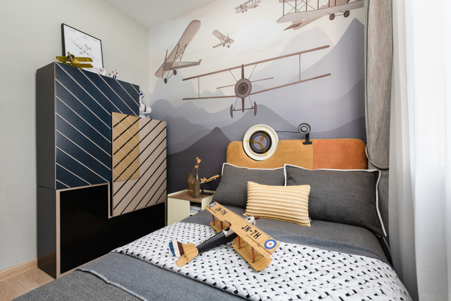 現(xiàn)代簡約風(fēng)格室內(nèi)家裝案例效果圖-兒童房 現(xiàn)代簡約風(fēng)格室內(nèi)家裝案例效果圖-兒童房