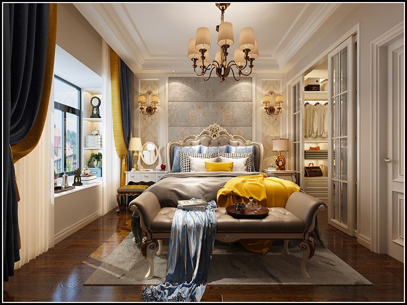 佛山市萬科悅都薈歐式風(fēng)格三居室裝修案例