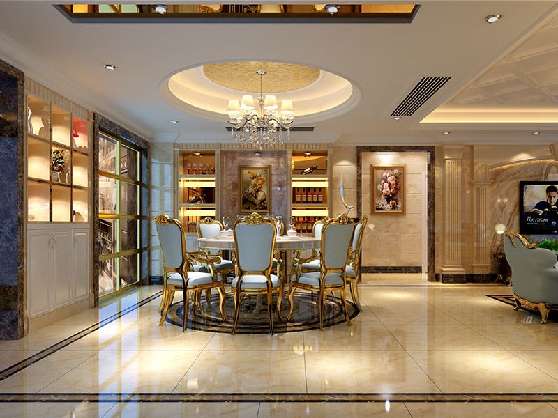 佛山市順德華潤置地廣場(chǎng)歐式風(fēng)格四居室裝修案例