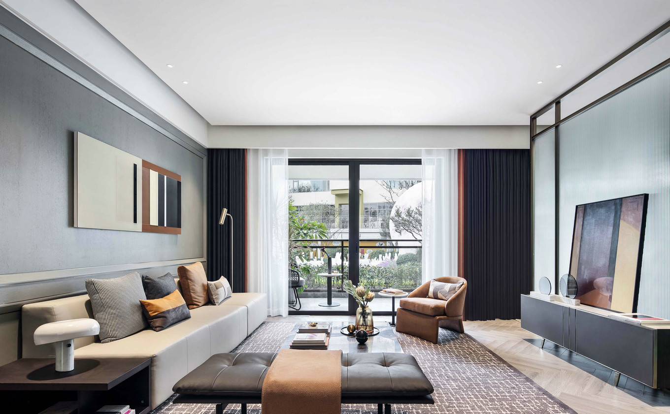 現(xiàn)代輕奢風(fēng)格室內(nèi)家裝案例效果圖-客廳 現(xiàn)代輕奢風(fēng)格室內(nèi)家裝案例效果圖-客廳