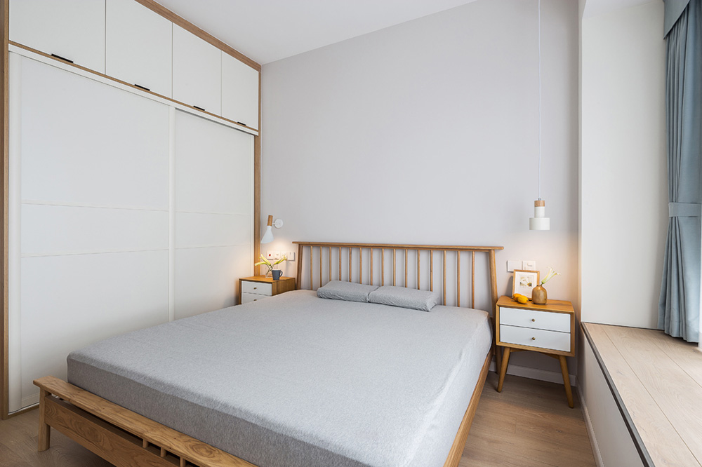 南寧萬科魅力之城二居90平米現(xiàn)代前衛(wèi)風(fēng)格室內(nèi)裝修案例-臥室 南寧萬科魅力之城二居90平米現(xiàn)代前衛(wèi)風(fēng)格室內(nèi)裝修案例-臥室