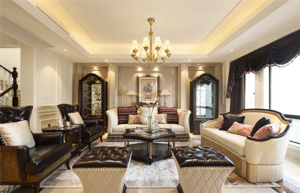 江門市保利大都會歐式風格別墅裝修案例