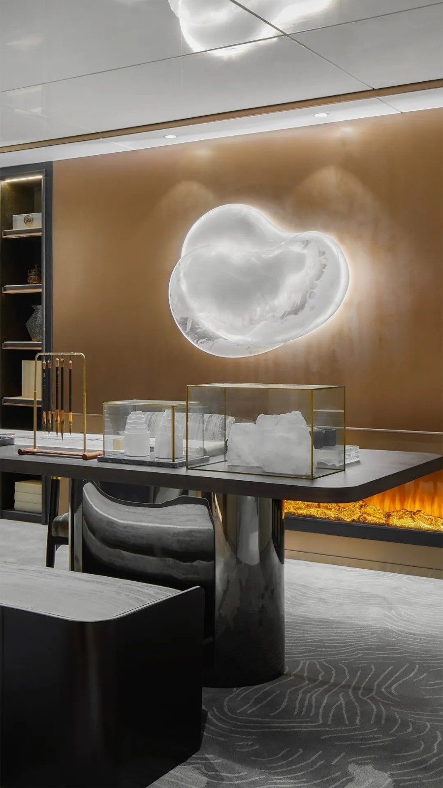 現(xiàn)代簡約風格別墅室內設計家裝案例-書房 現(xiàn)代簡約風格別墅室內設計家裝案例-書房