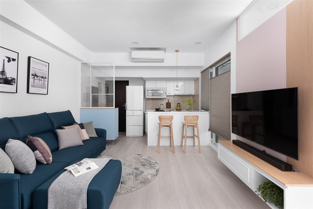 江門市文昌花園現(xiàn)代簡(jiǎn)約風(fēng)格二居室裝修案例