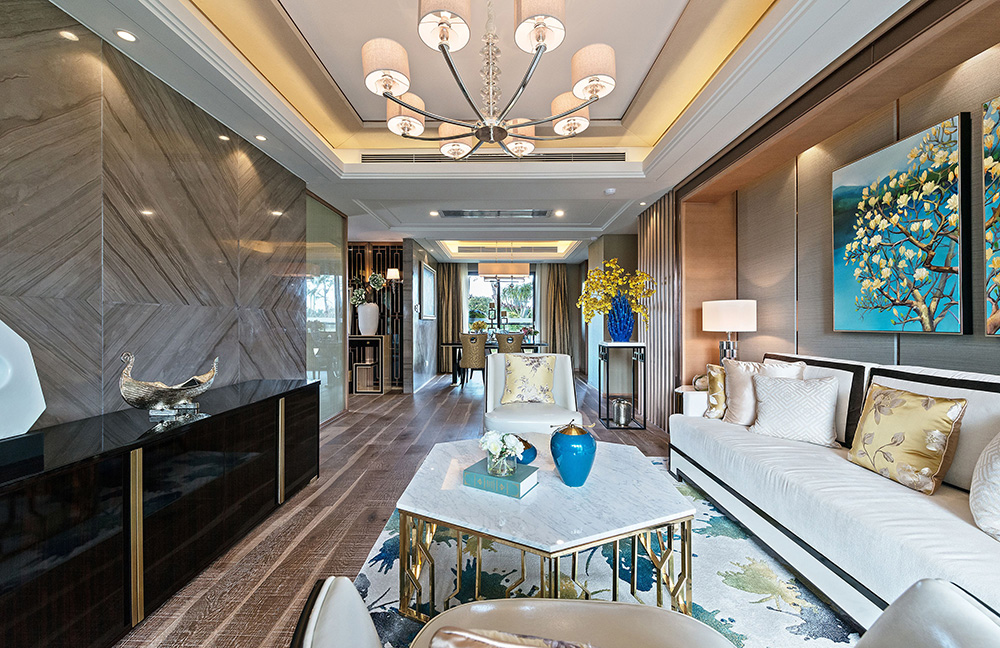 新中式風格室內(nèi)裝修設計效果圖-恒大西江天悅平層195平米-室內(nèi)裝修設計客廳 新中式風格室內(nèi)裝修設計效果圖-恒大西江天悅平層195平米-室內(nèi)裝修設計客廳