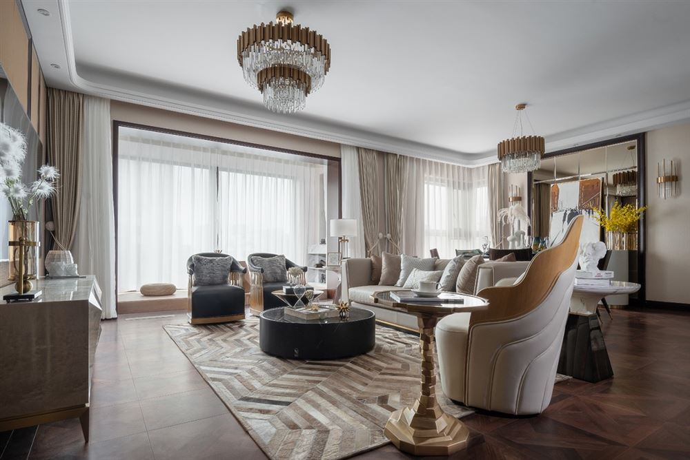 江門(mén)市美的公園天下現(xiàn)代簡(jiǎn)約風(fēng)格四居室裝修案例