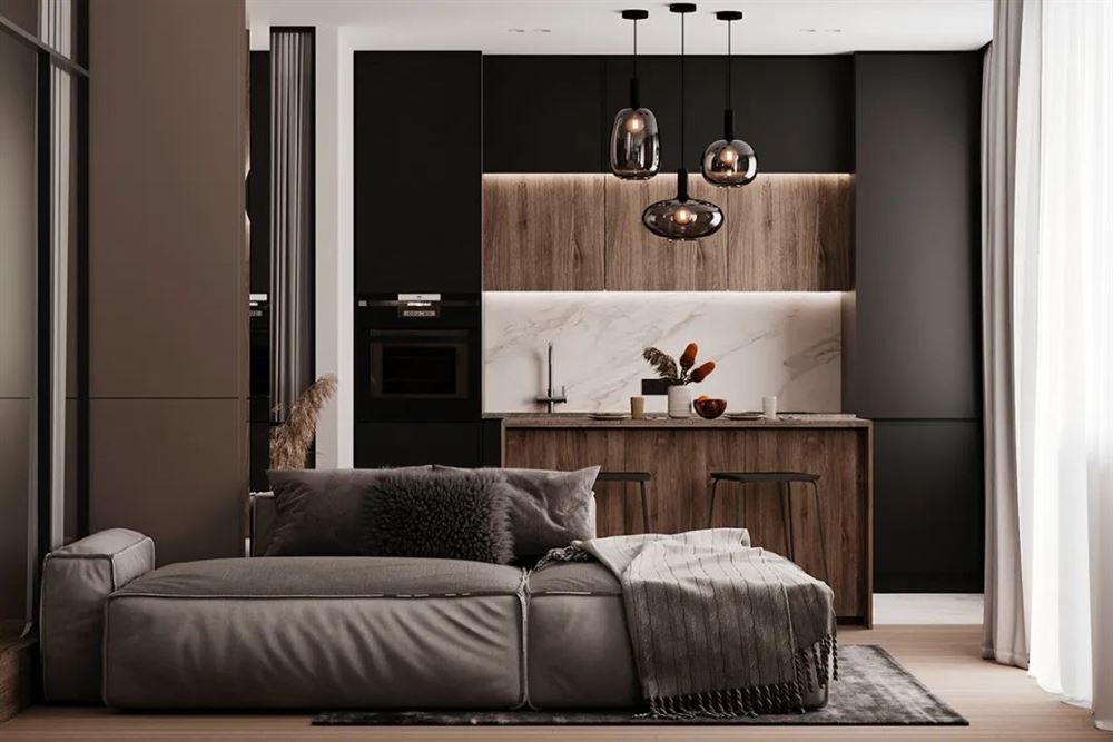 茂名市東信名苑現(xiàn)代簡約風(fēng)格三居室裝修案例