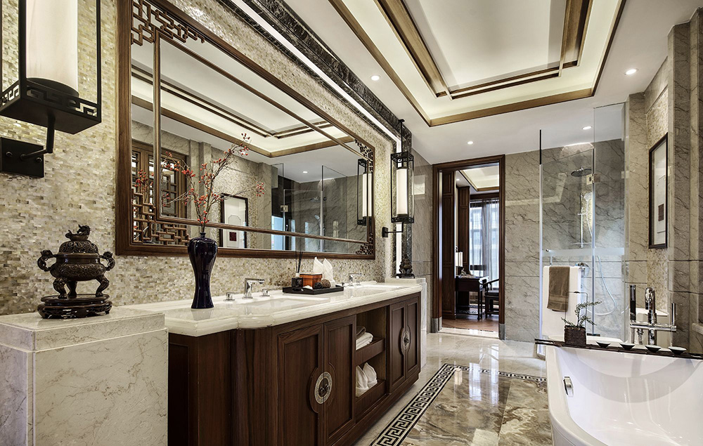 新古典風(fēng)格別墅裝修設(shè)計效果圖-恒大山湖郡別墅450平米-別墅裝修設(shè)計衛(wèi)生間 新古典風(fēng)格別墅裝修設(shè)計效果圖-恒大山湖郡別墅450平米-別墅裝修設(shè)計衛(wèi)生間