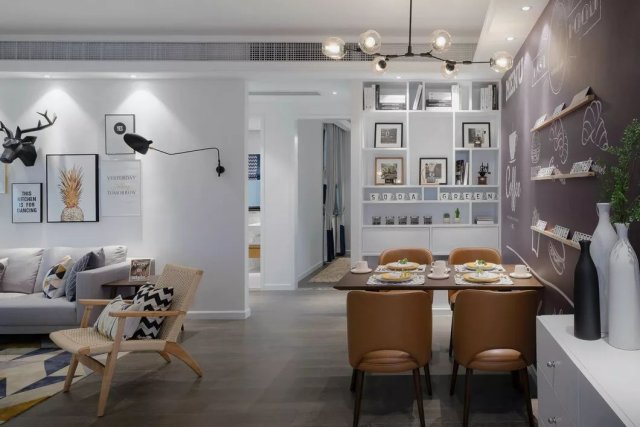 裝修案例北歐風(fēng)格室內(nèi)裝修效果圖-客餐廳 裝修案例北歐風(fēng)格室內(nèi)裝修效果圖-客餐廳