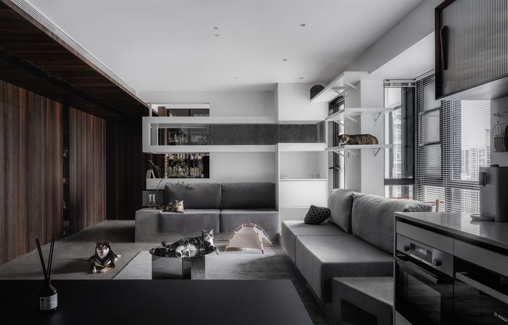 佛山市綠城&middot;桂語蘭庭現(xiàn)代簡約風格四居室裝修案例