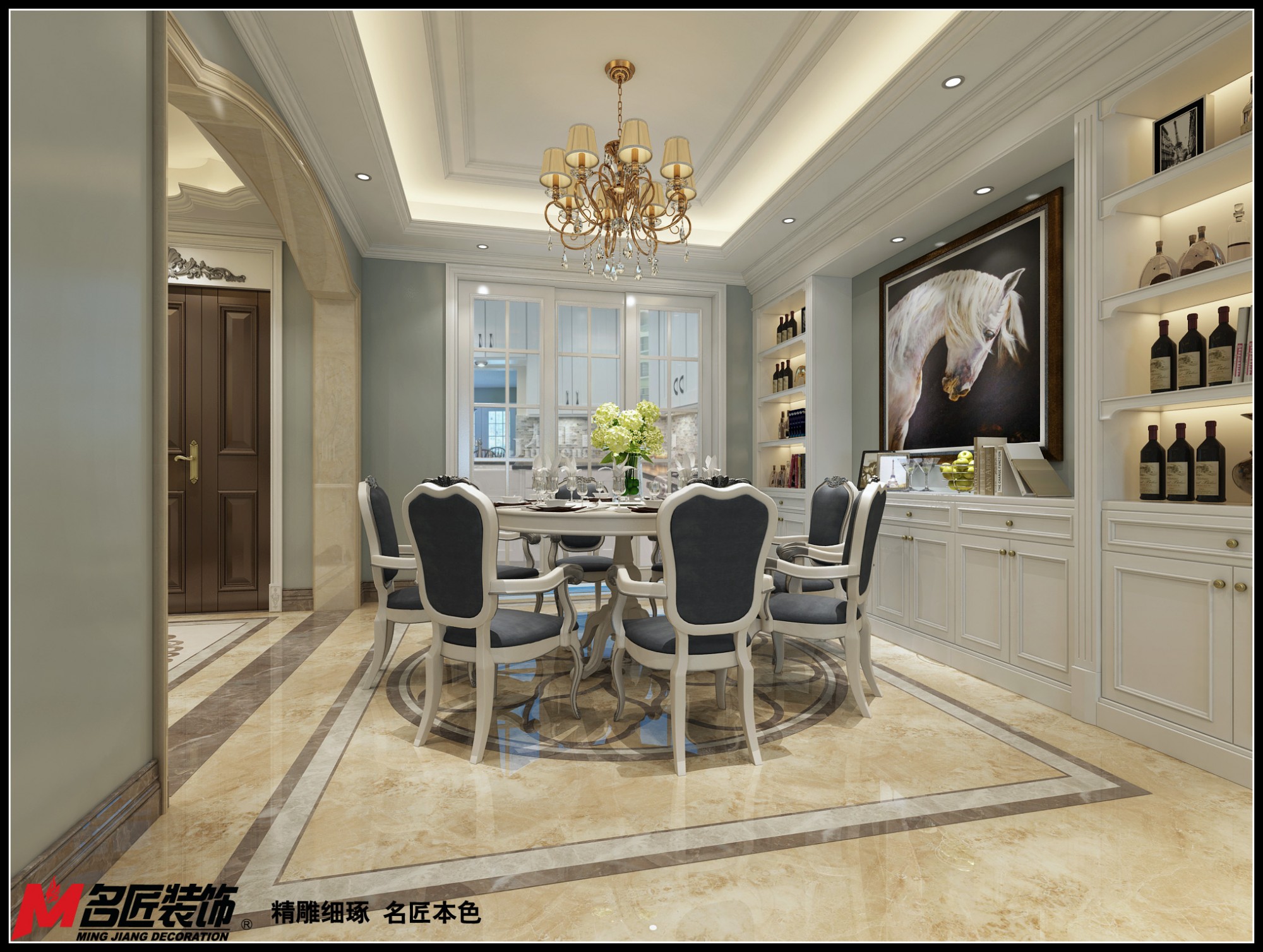 德陽市國稅局家屬區(qū)(羅江)歐式風(fēng)格別墅裝修案例