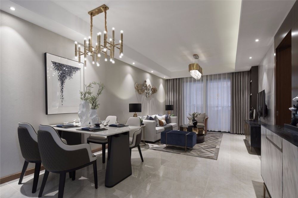 曲靖市贏城世家北歐風格三居室裝修案例