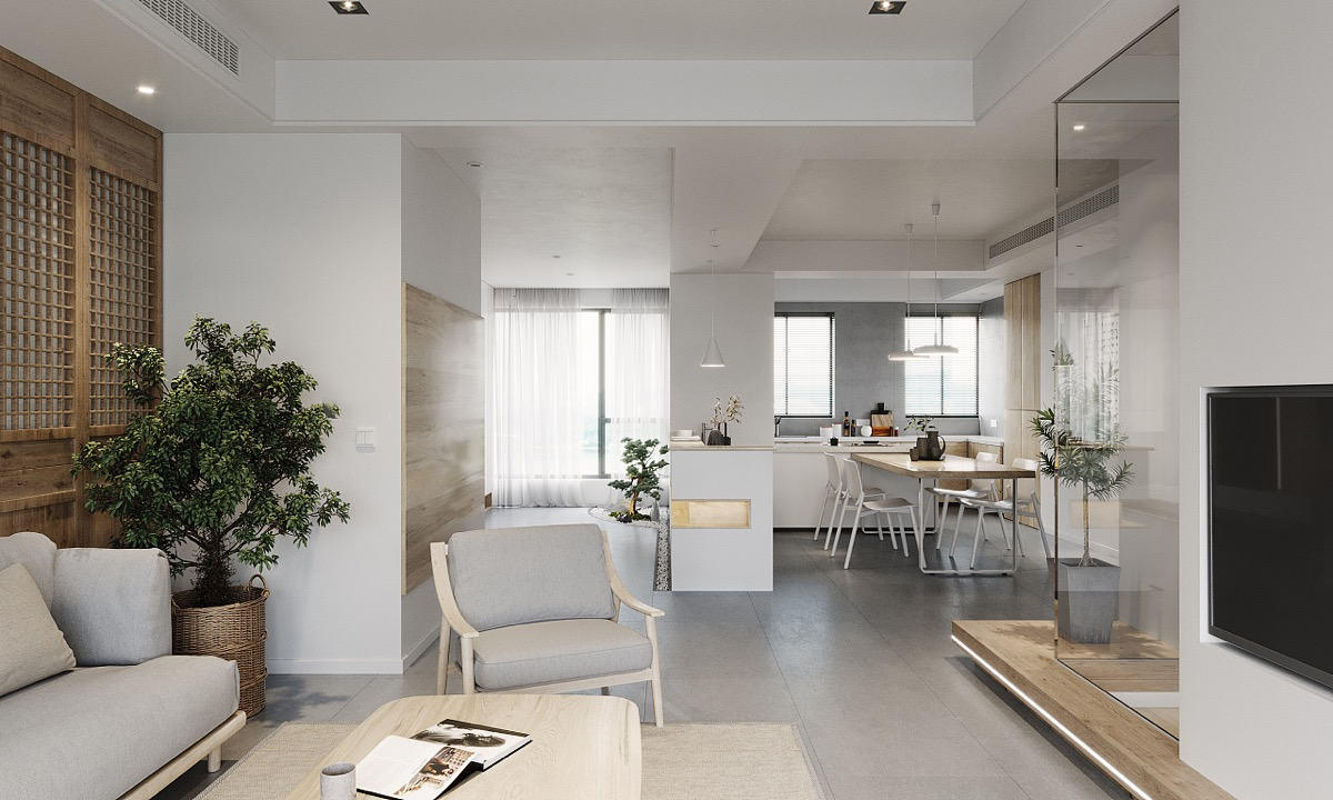 日式原木風(fēng)格家裝設(shè)計室內(nèi)裝修效果圖-客餐廳 日式原木風(fēng)格家裝設(shè)計室內(nèi)裝修效果圖-客餐廳