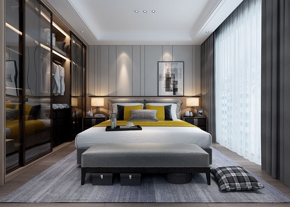 昭通市濱河小區(qū)現(xiàn)代簡約風(fēng)格二居室裝修案例