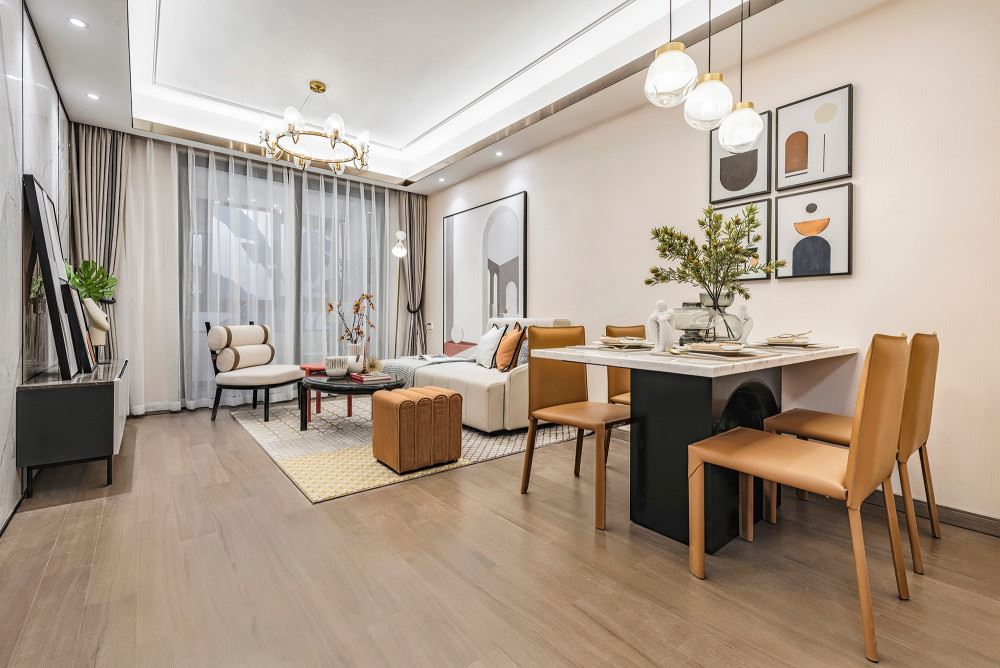 佛山市順德華潤置地廣場(chǎng)現(xiàn)代簡約風(fēng)格三居室裝修案例