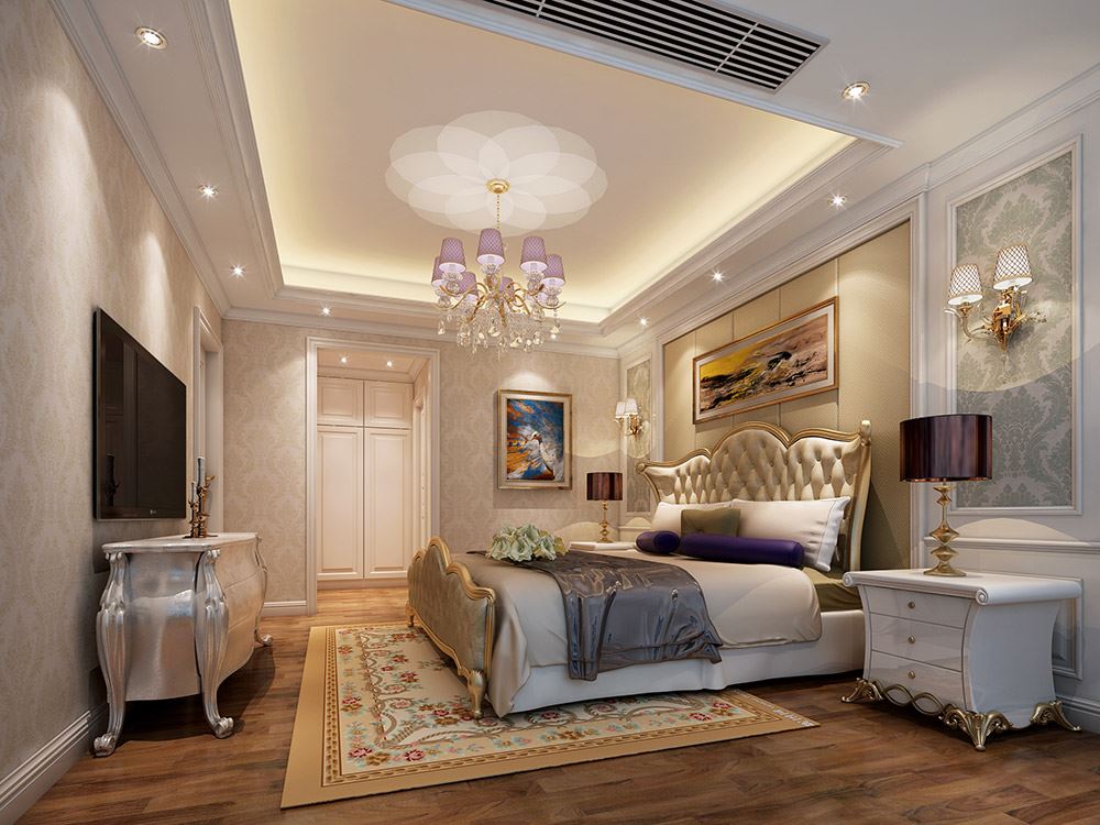 河源市碧桂園&middot;東江鳳凰城歐式風格四居室裝修案例