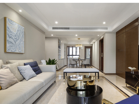 佛山市越秀星匯瀚府輕奢風(fēng)格四居室裝修案例