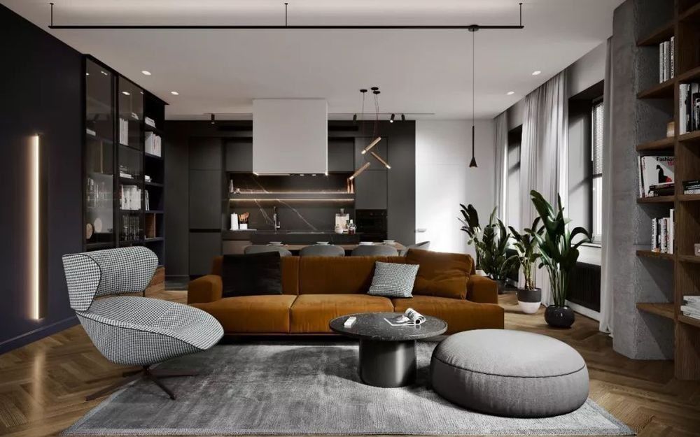 北歐工業(yè)風(fēng)格家裝設(shè)計(jì)室內(nèi)裝修效果圖-客廳 北歐工業(yè)風(fēng)格家裝設(shè)計(jì)室內(nèi)裝修效果圖-客廳