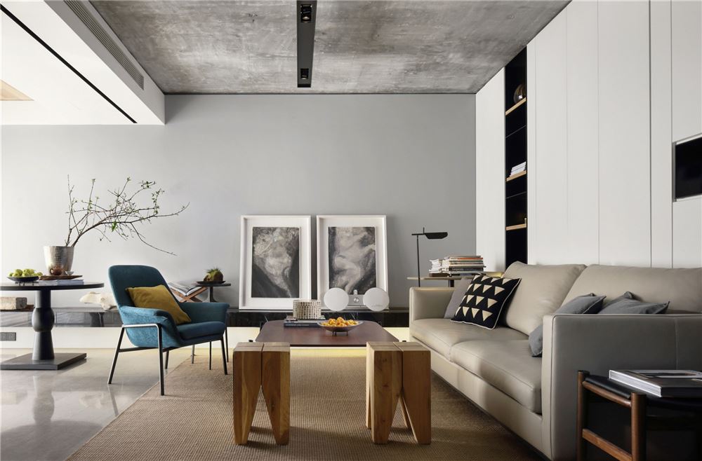 廣州市元邦山清水秀別墅現(xiàn)代簡約風(fēng)格三居室裝修案例