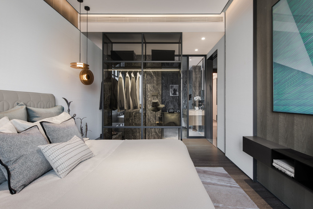 北歐輕奢風(fēng)格室內(nèi)家裝案例效果圖-主臥 北歐輕奢風(fēng)格室內(nèi)家裝案例效果圖-主臥