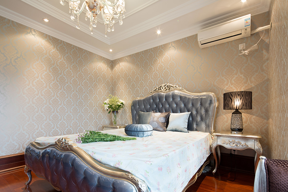新中式風格別墅裝修效果圖-新會玉圭園別墅350平米-臥室 新中式風格別墅裝修效果圖-新會玉圭園別墅350平米-臥室