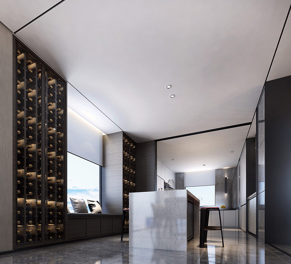 黑白灰現(xiàn)代簡約風格室內裝修效果圖-佛山天湖酈都別墅420平米-別墅吧臺裝修 黑白灰現(xiàn)代簡約風格室內裝修效果圖-佛山天湖酈都別墅420平米-別墅吧臺裝修