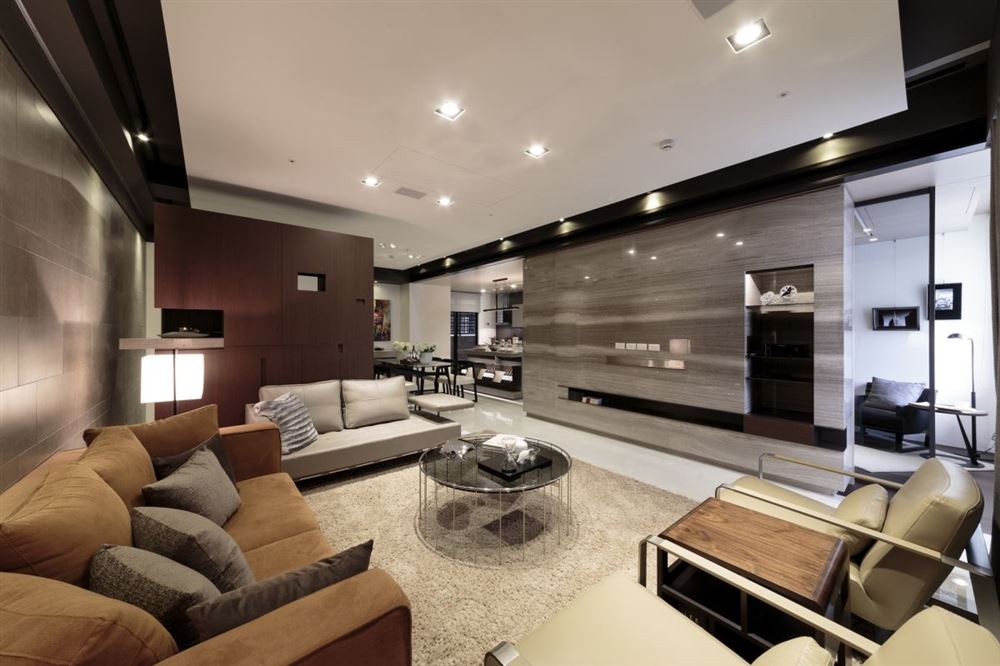 廣州市棠德花園輕奢風格四居室裝修案例