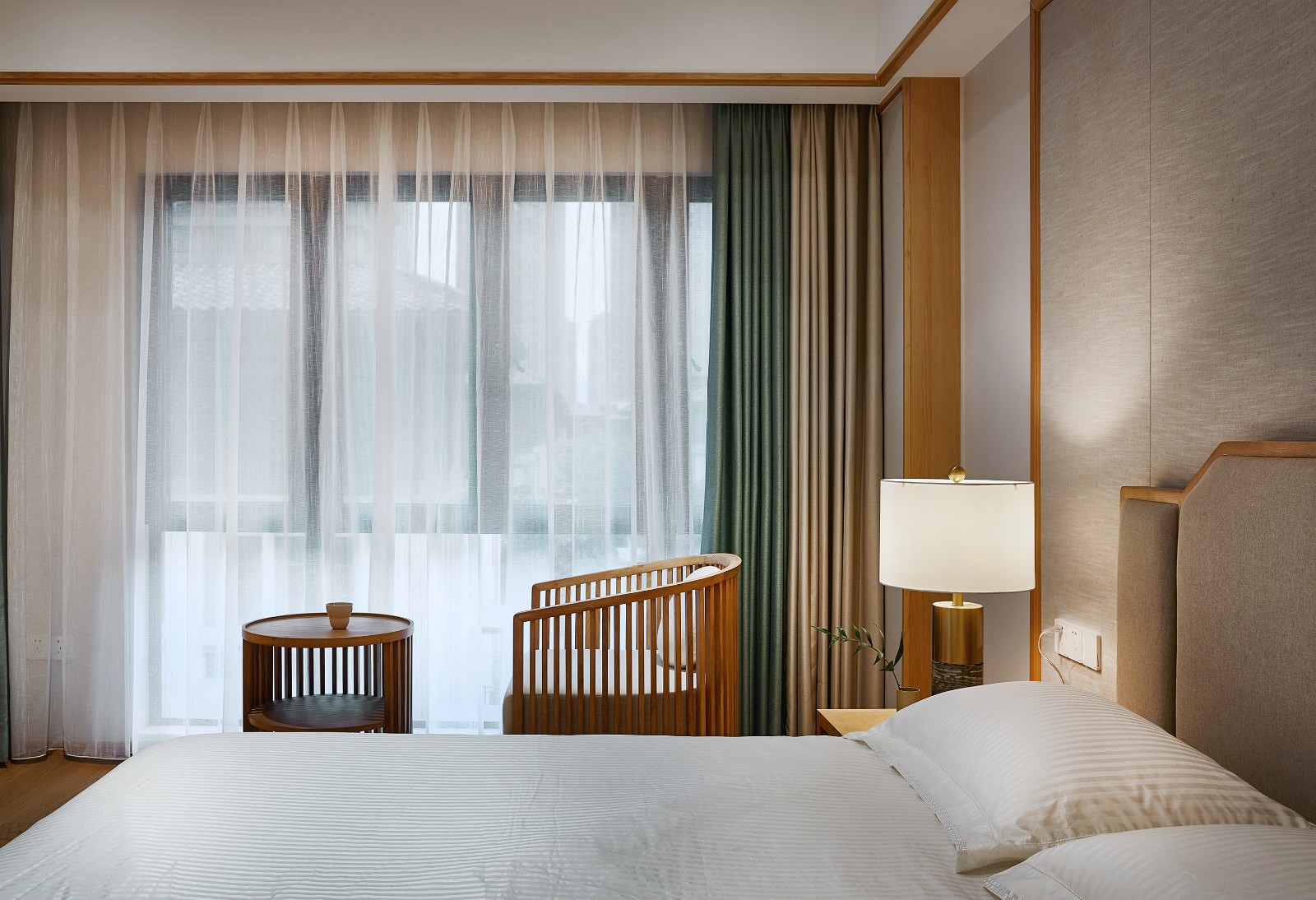 佛山裝修公司新中式風格別墅裝修效果圖-臥室 佛山裝修公司新中式風格別墅裝修效果圖-臥室