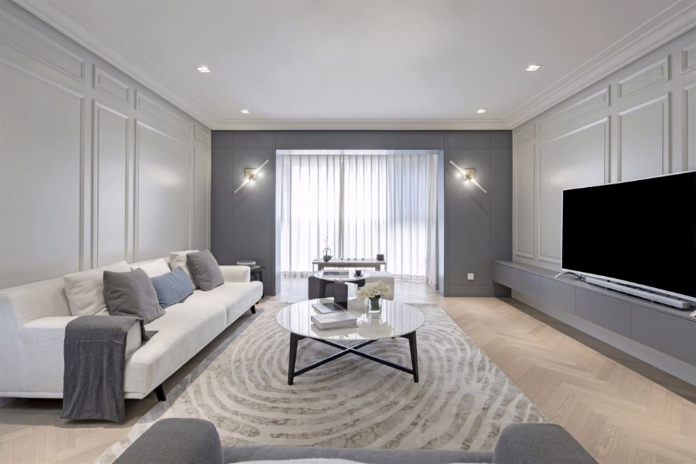 湛江市啟達東海岸現(xiàn)代簡約風(fēng)格四居室裝修案例