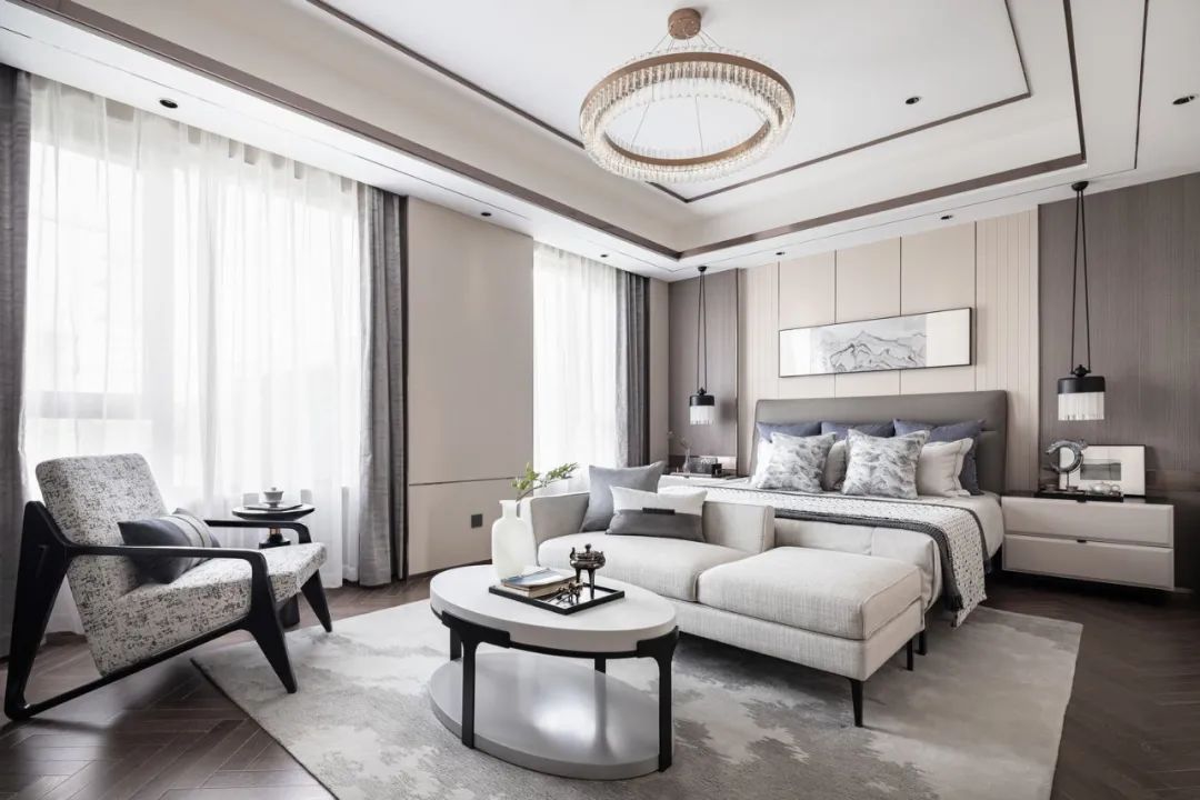 輕奢風(fēng)格家裝設(shè)計別墅裝修效果圖-主臥 輕奢風(fēng)格家裝設(shè)計別墅裝修效果圖-主臥