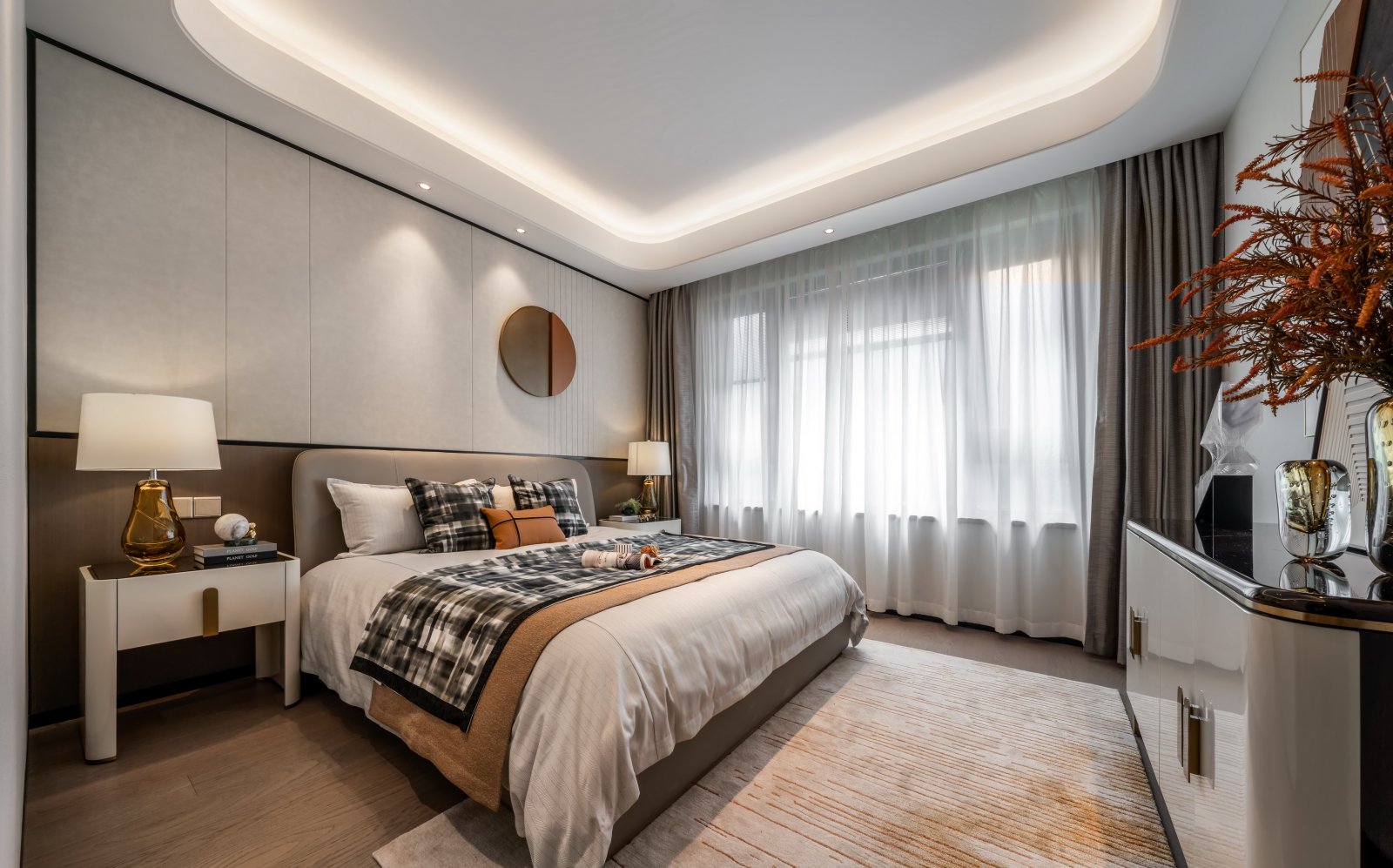 輕奢風(fēng)格室內(nèi)設(shè)計(jì)家裝案例-次臥 輕奢風(fēng)格室內(nèi)設(shè)計(jì)家裝案例-次臥