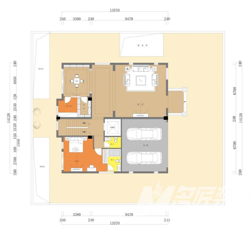 歐式別墅裝修設(shè)計(jì)-別墅首層布局圖 歐式別墅裝修設(shè)計(jì)-別墅首層布局圖