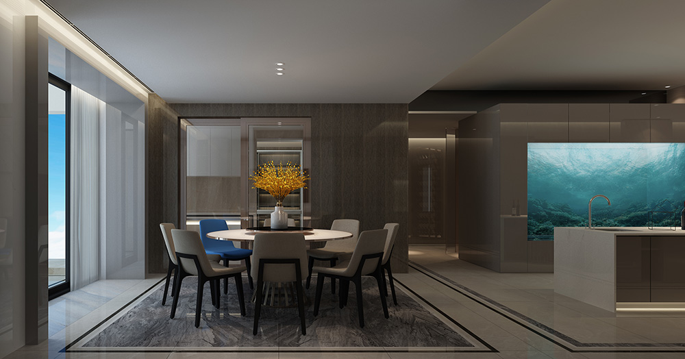 現代簡約風格室內裝修設計效果圖-鉆石之家富春山居-室內餐廳裝修設計 現代簡約風格室內裝修設計效果圖-鉆石之家富春山居-室內餐廳裝修設計