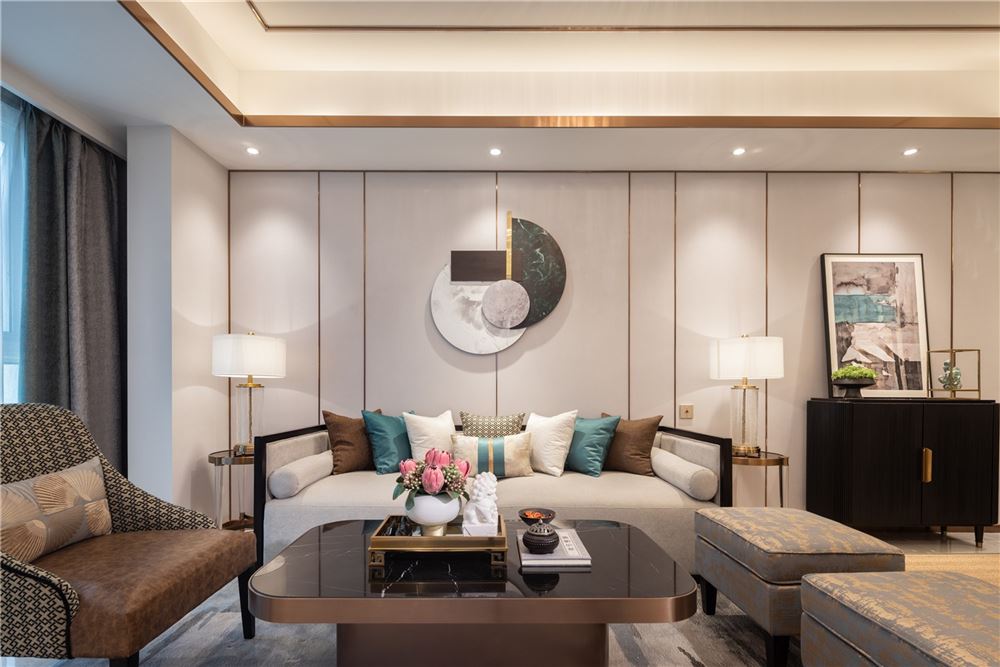 江門(mén)市半山別墅新中式風(fēng)格別墅裝修案例