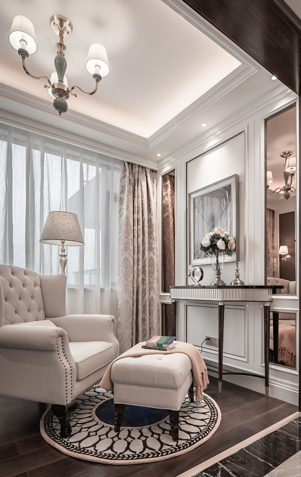 現(xiàn)代法式風(fēng)格室內(nèi)設(shè)計家裝案例-陽臺 現(xiàn)代法式風(fēng)格室內(nèi)設(shè)計家裝案例-陽臺