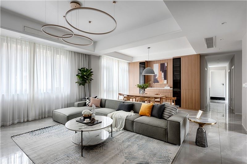 惠州市中天彩虹城北歐風格三居室裝修案例