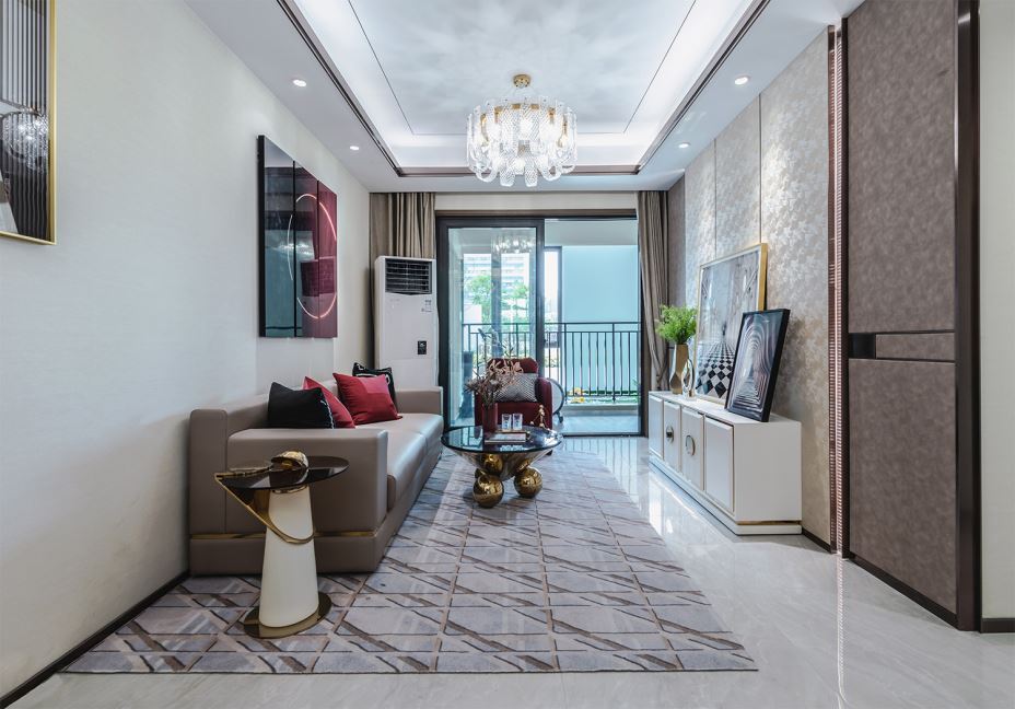 江門市東堯路住宅樓輕奢風(fēng)格三居室裝修案例