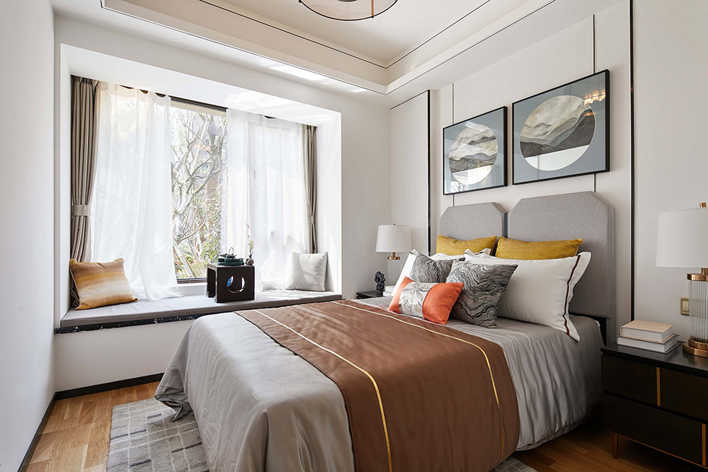 現(xiàn)代輕奢風格室內(nèi)裝修效果圖-江山一品三居125平米-臥室 現(xiàn)代輕奢風格室內(nèi)裝修效果圖-江山一品三居125平米-臥室